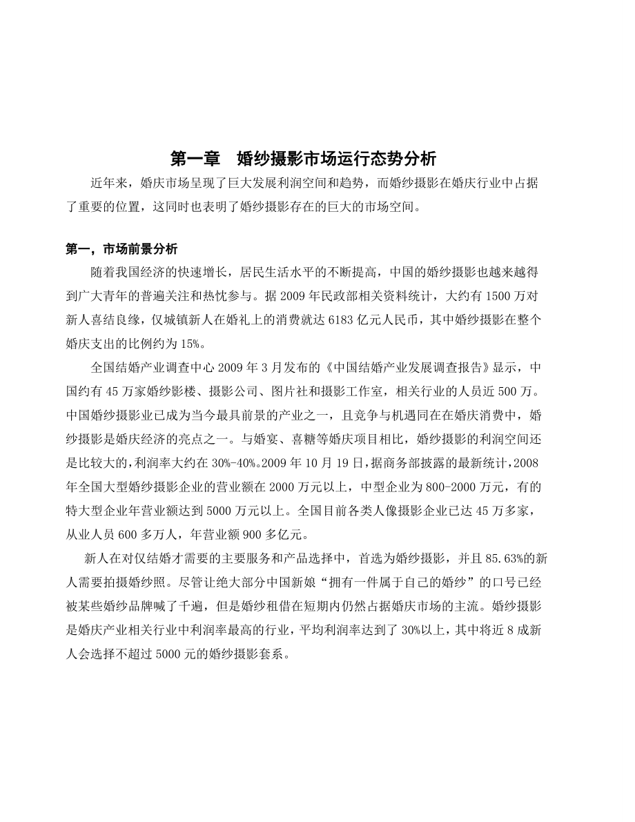 婚纱摄影行业营销状况报告.doc_第2页