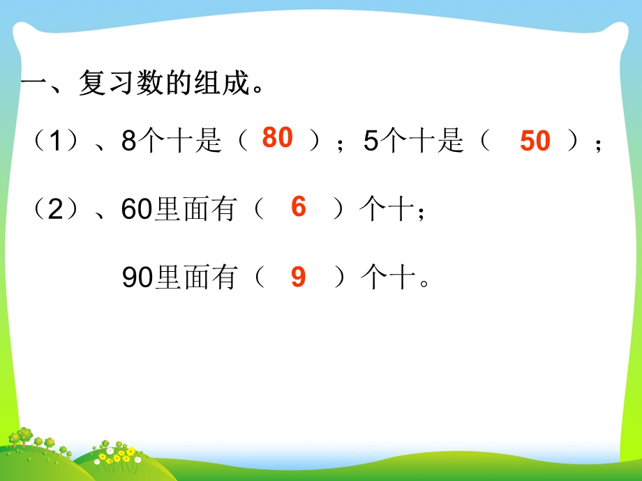 人教版一年级数学下册《整十数加减整十数（2）》优质课ppt课件.ppt_第1页