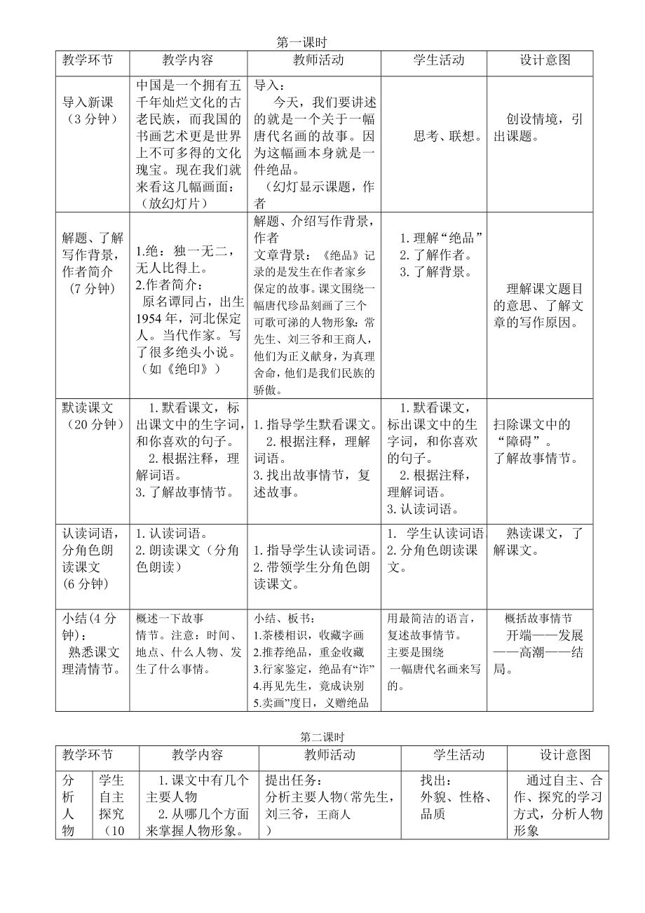 绝品教学设计颜志敏图文.doc_第2页