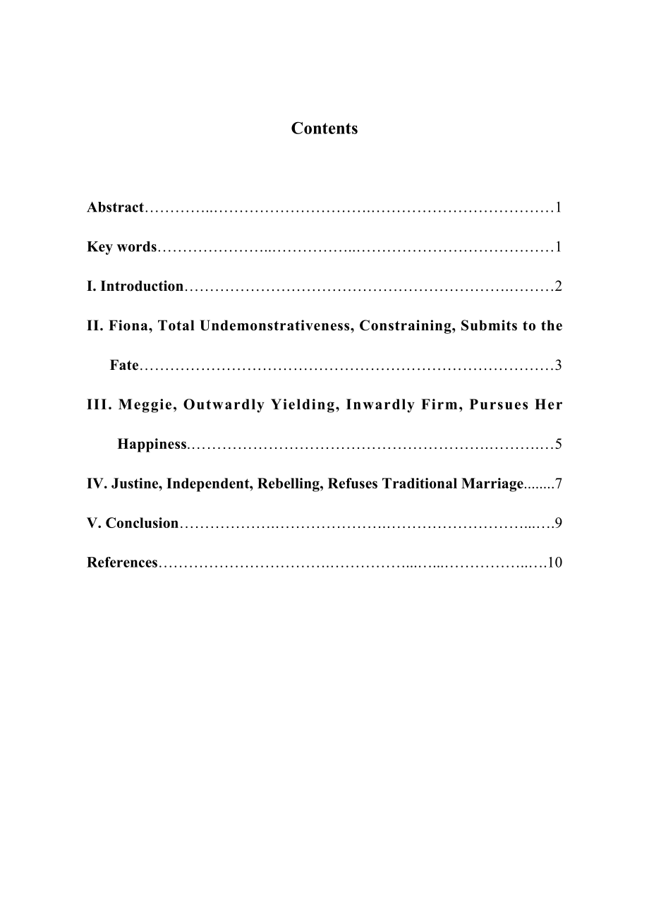 Constraining, Pursuing, and Rebelling — Analysis of the Three Female Images in The Thorn Birds.doc_第2页