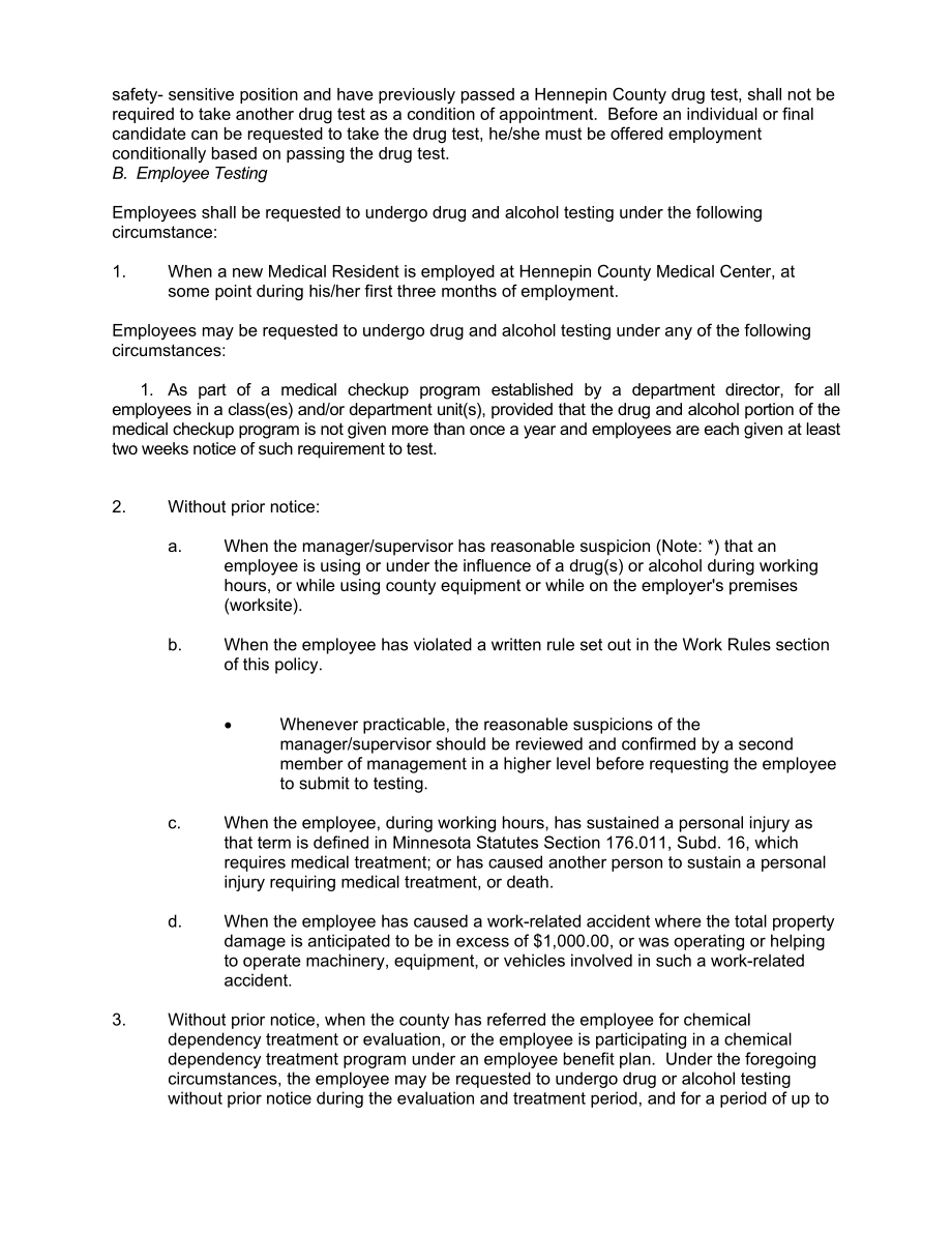 DRUG AND ALCOHOL TESTING POLICY：药物和酒精测试策略.doc_第3页