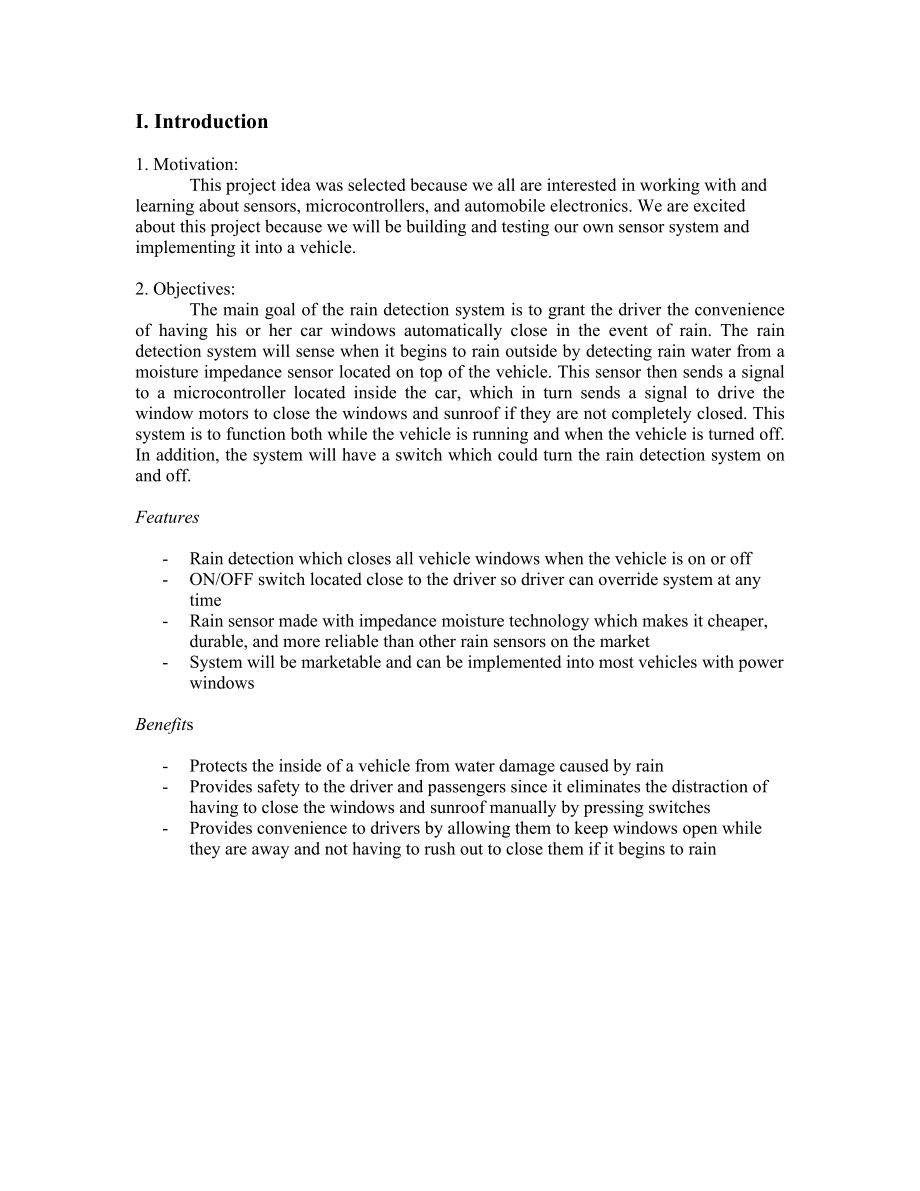 Rain Detection for Power Windows in Automobiles.doc_第2页