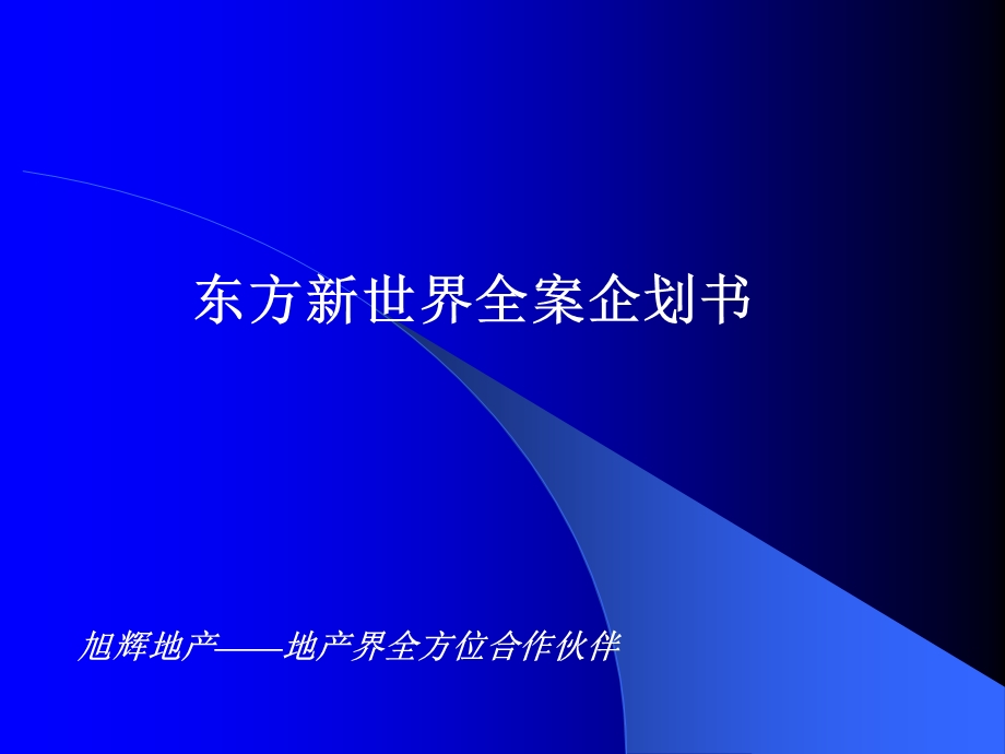 东方新世界全案企划书课件.ppt_第1页