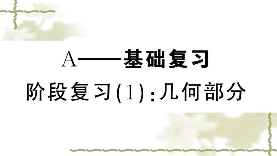 新人教版八年级数学上册期末复习专题阶段复习-几何部分ppt课件.ppt_第2页