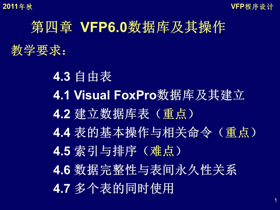 VFP60数据库及其操作课件.ppt_第1页