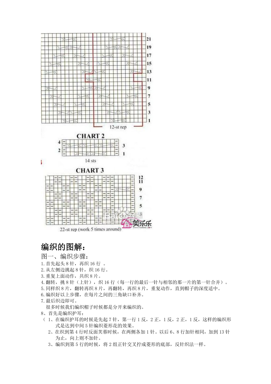 四款实用成人或老人帽子编织的编织方法及详细图解（有图有文字）.doc_第2页