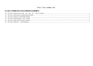 办公室工作流程目录(对应行政职权目录表编号).doc