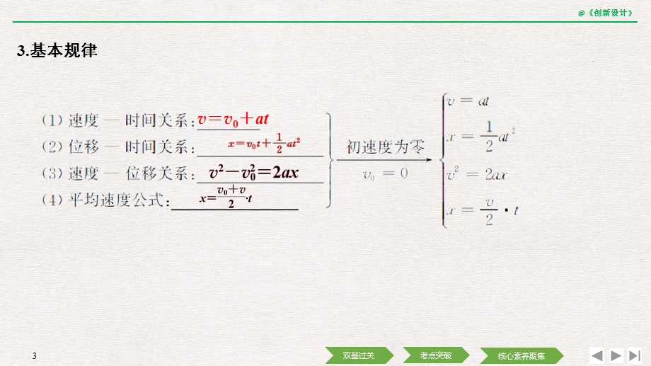 2020选考物理-必修1-第一章-第2讲-匀变速直线运动规律课件.pptx_第3页