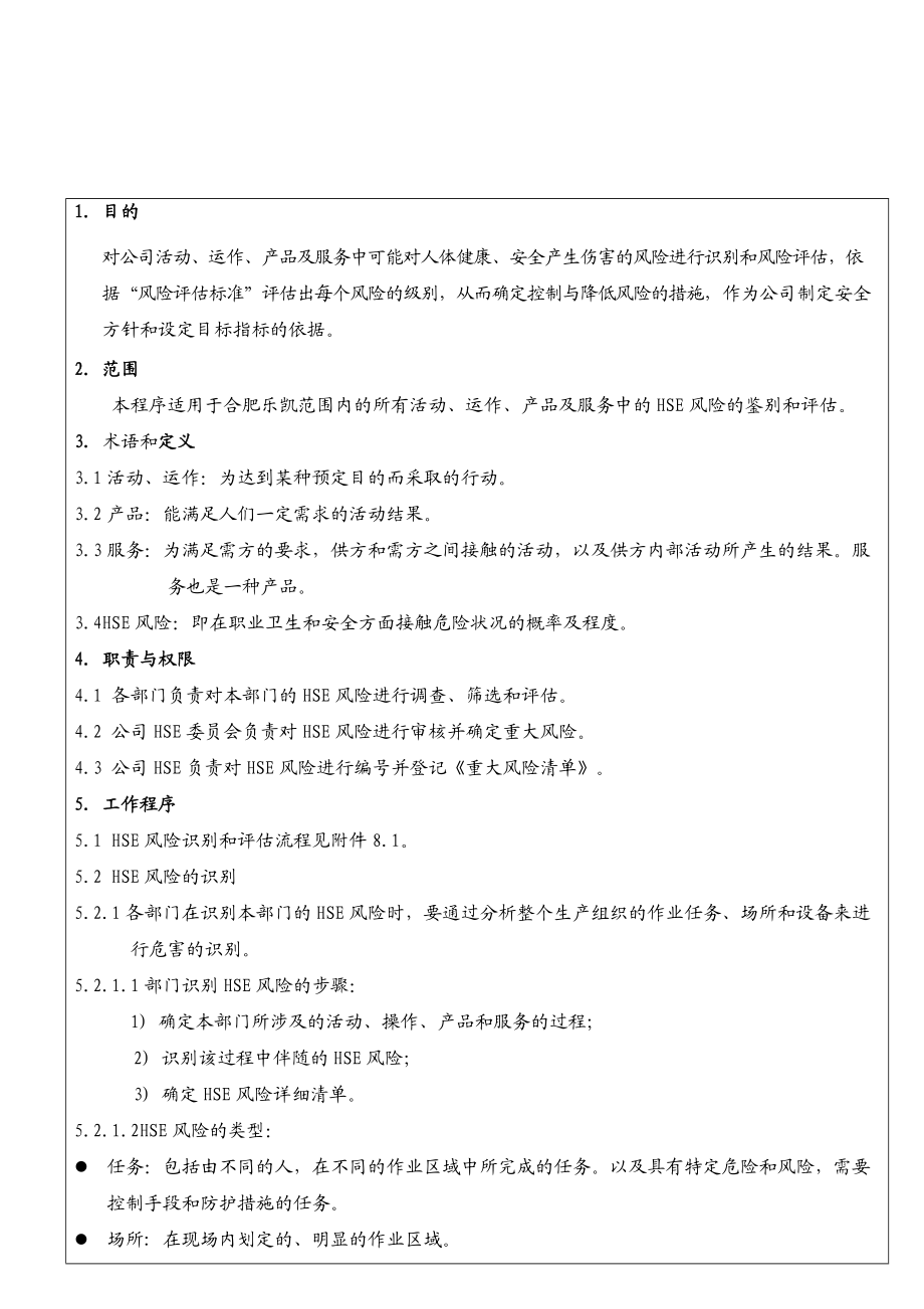 HSE风险识别与评价法度模范[整理版].doc_第2页