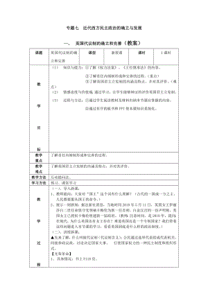 英国代议制的确立和完善.doc