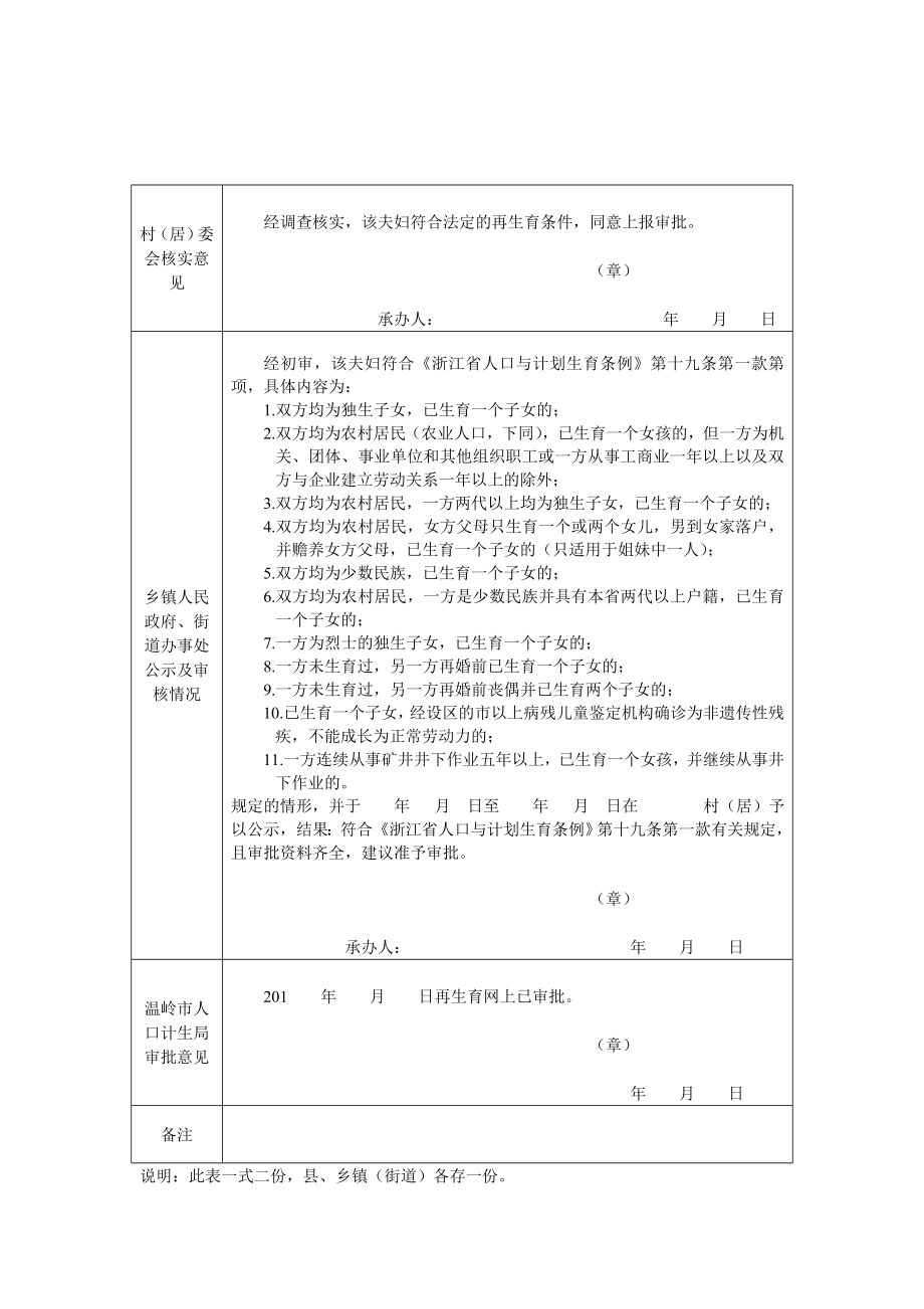 夫妻再生育申请表.doc_第2页