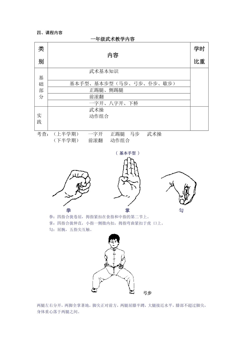 华坪小学武术课程教学大纲.doc_第2页