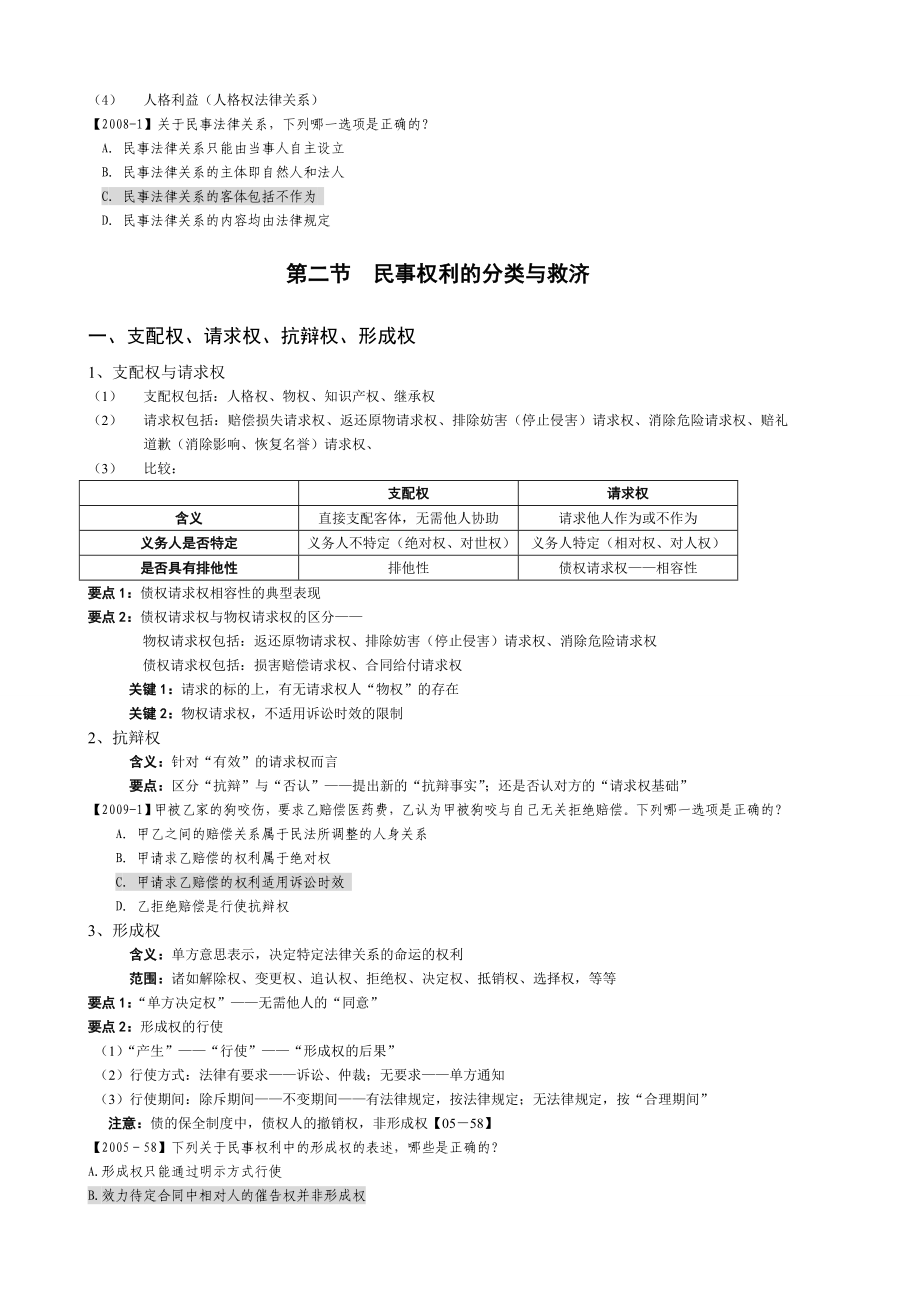 指南针系统强化民法—张翔授课提纲.doc_第3页