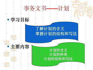 事务文书计划课件.ppt