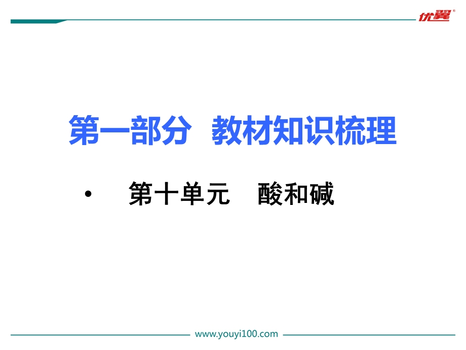 第十单元酸和碱最新人教版九年级下册精品化学专题复习课件.ppt_第1页