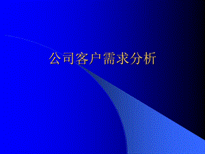 公司客户需求分析课件.ppt