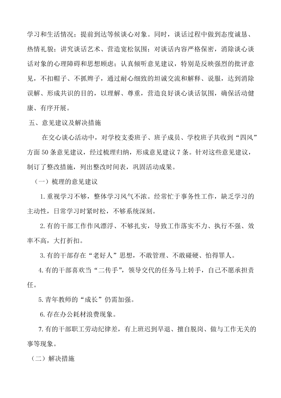 小学教育实践活动班子成员交心谈心情况及效果.doc_第2页