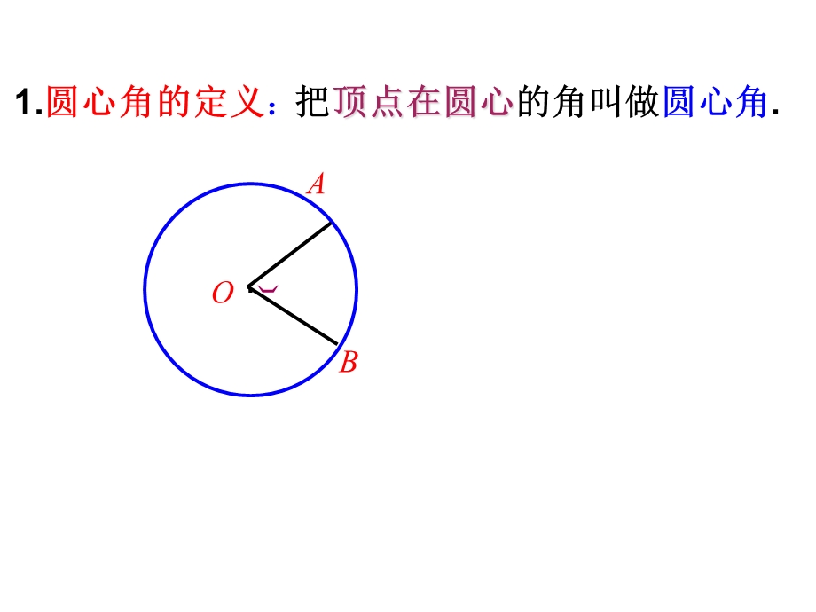 人教版数学九年级上册24.：弧、弦、圆心角ppt课件.ppt_第3页