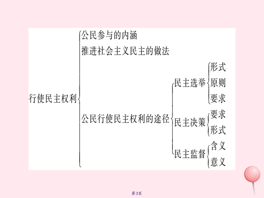 九年级道德与法治上册第二单元民主与法治单元复习习题ppt课件新人教版.ppt_第3页