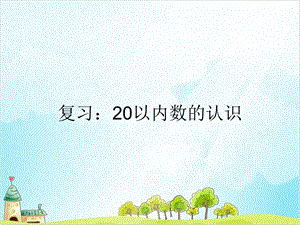 一年级上册数学-复习：20以内数的认识-苏教版课件.ppt