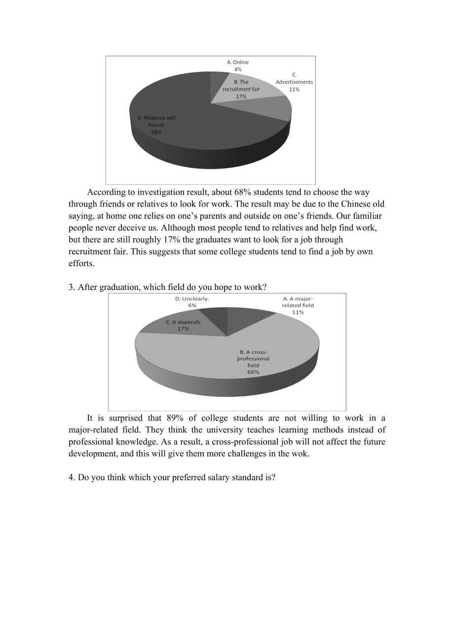 A report on the influence Factors of Graduating Students a Survey Report on Employment.doc_第3页