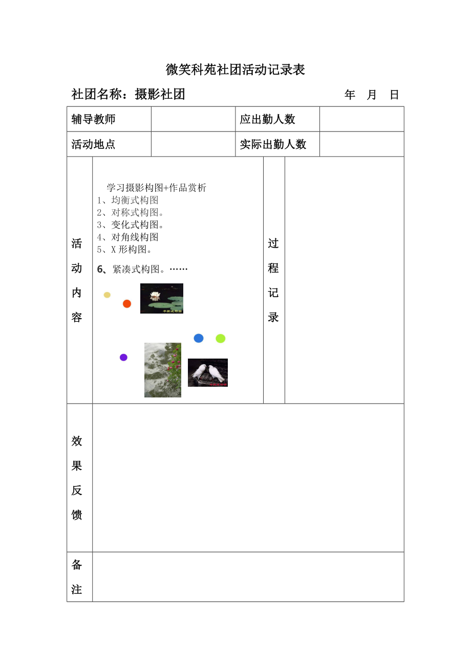 摄影社团活动记录表.doc_第3页