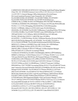 Extension list of Carrefour China家乐福.doc