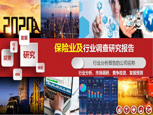 2020保险业及行业发展状况剖析报告课件.ppt