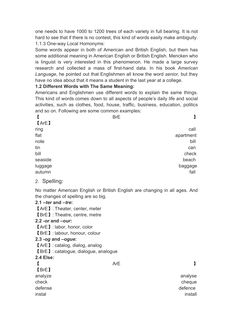 Differences between American and British English in lexicology.doc_第2页