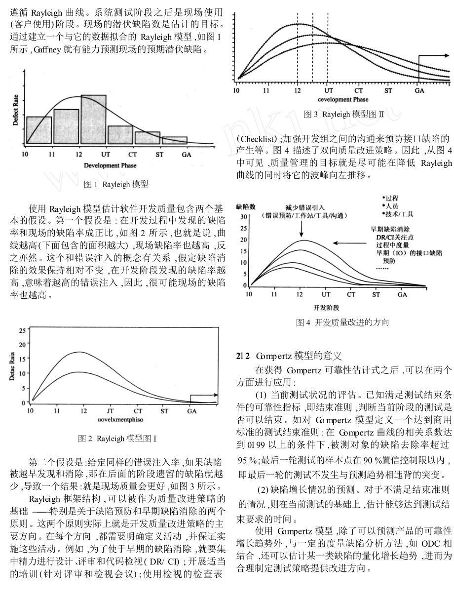 基于Rayleigh模型和Gompertz模型的软件质量评估.doc_第3页