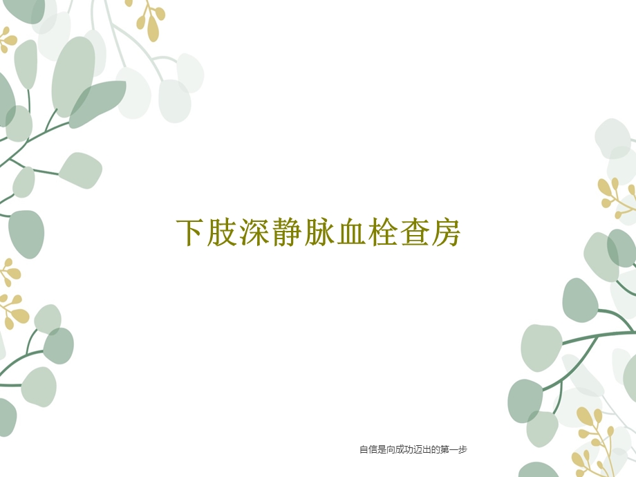 下肢深静脉血栓查房课件.ppt_第1页