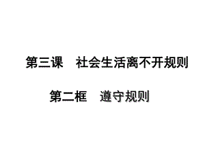 人教版道德与法治八年级上册32遵守规则ppt课件.ppt