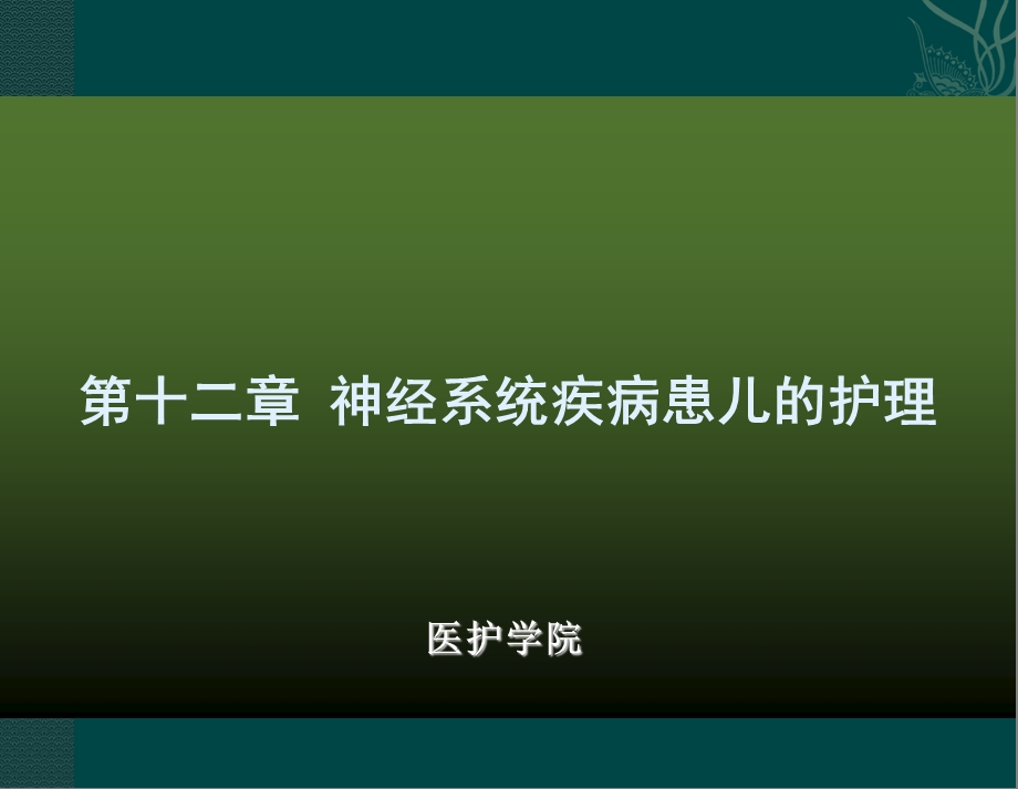 第十三章神经系统疾病患儿的护理课件.ppt_第1页