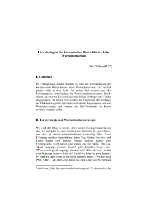 Lernstrategien der koreanischen Deutschlerner beim Wortschatzlernen.doc