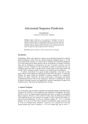 Adversarial Sequence PredictionSSEC.doc