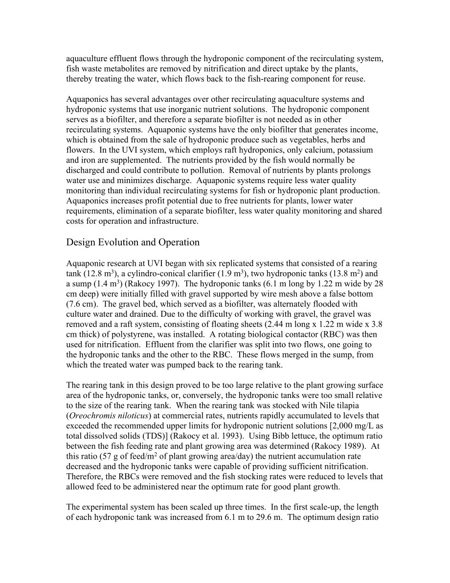 Fish and Vegetable Production in a Commercial Aquaponic System 25.doc_第2页