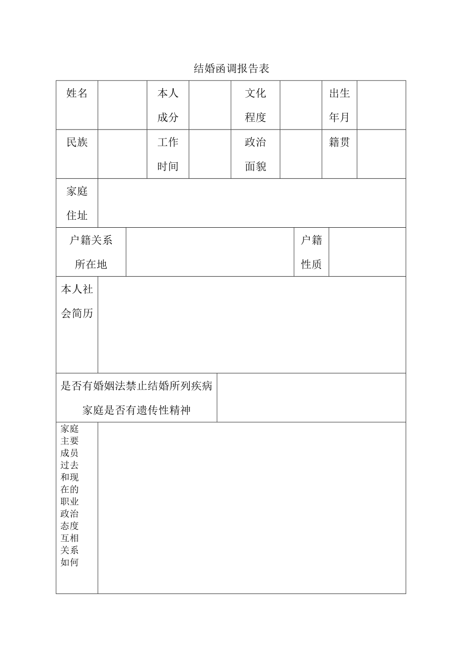 结婚函调报告表.doc_第1页