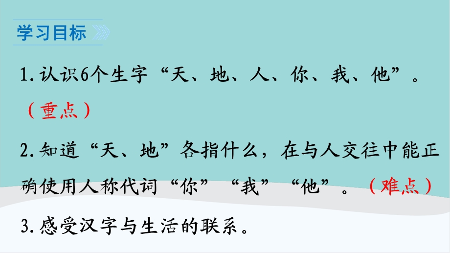 一年级语文上册第一单元课件《天地人》《金木水火土》《口耳目》《日月水火》《对韵歌》.pptx_第2页