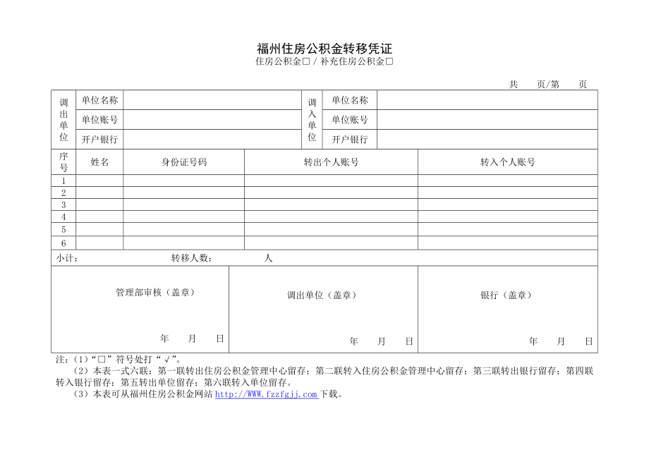 福州市住房公积金补缴、变更清册.doc_第2页