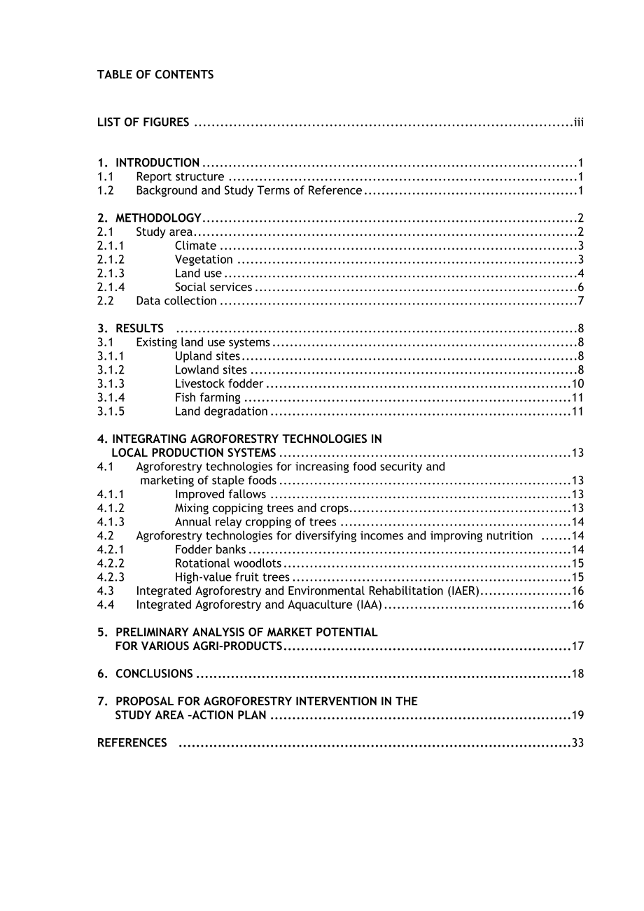 Feasibility study on integrating agroforestry into the agriculture and livestock husbandry systems in the communities of Cubo, Chivovo and Mbindhzo in.doc_第2页