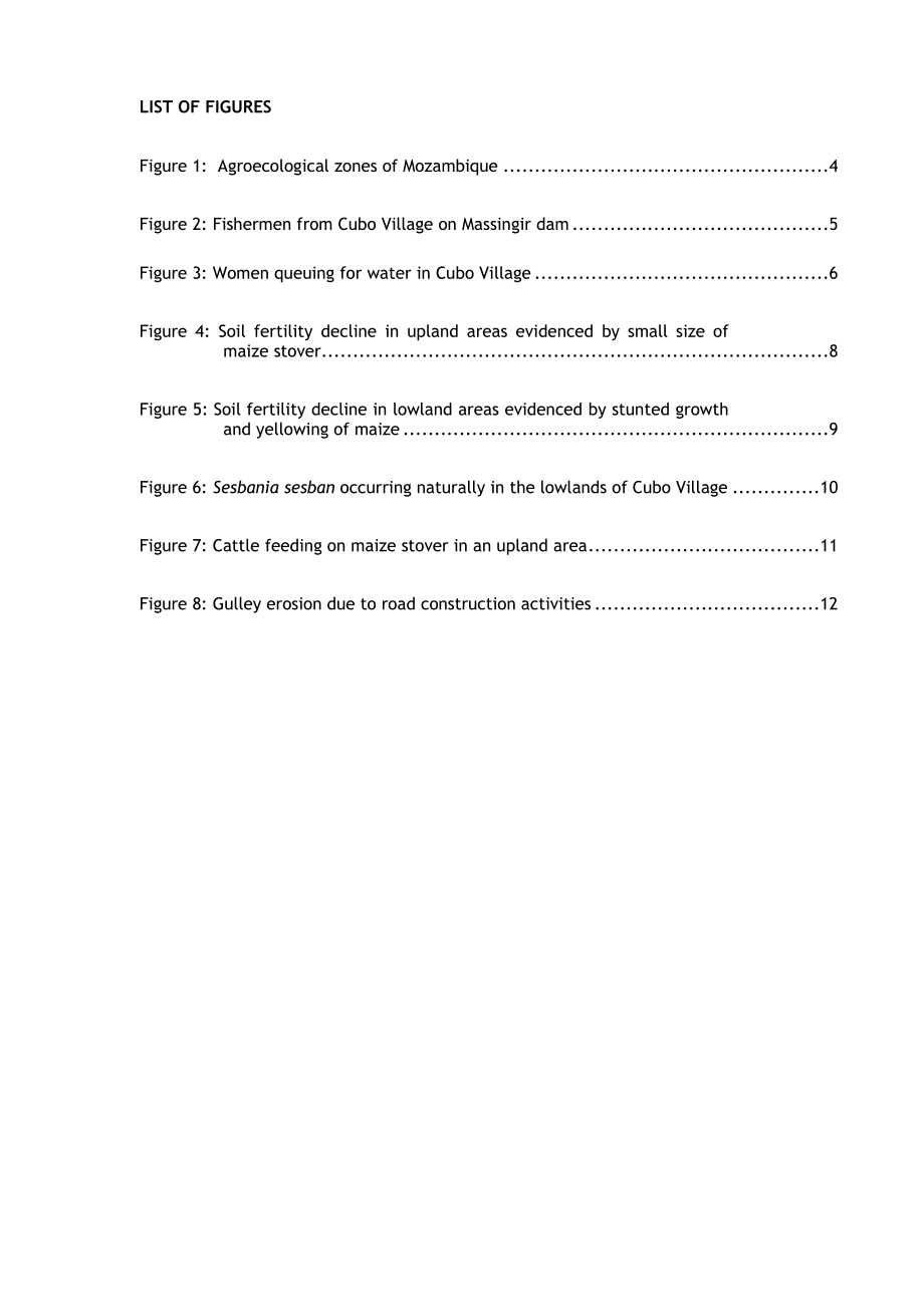 Feasibility study on integrating agroforestry into the agriculture and livestock husbandry systems in the communities of Cubo, Chivovo and Mbindhzo in.doc_第3页