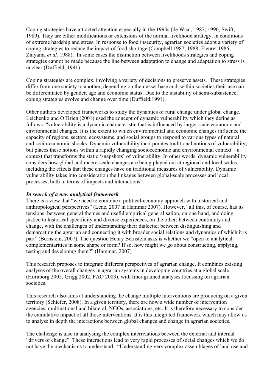 and collapse African Societies facing hunger, violence and migration External interventions and the dynamics of change in agrarian societies in Africa.doc_第3页