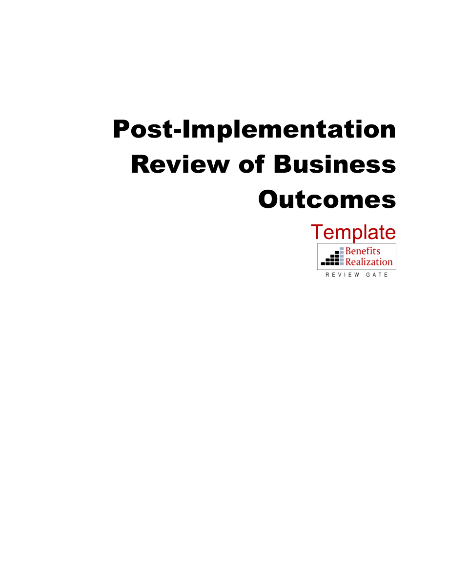 PostImplementation Review 0f Business Outcomes实施后回顾的业务成果.doc_第1页