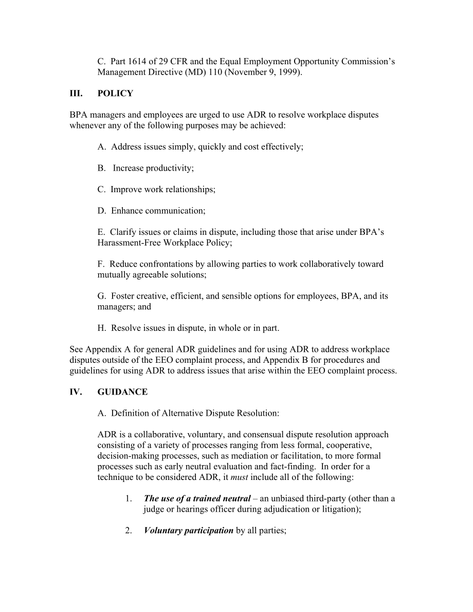 Policy on Alternative Dispute Resolution (ADR) for Workplace ....doc_第2页