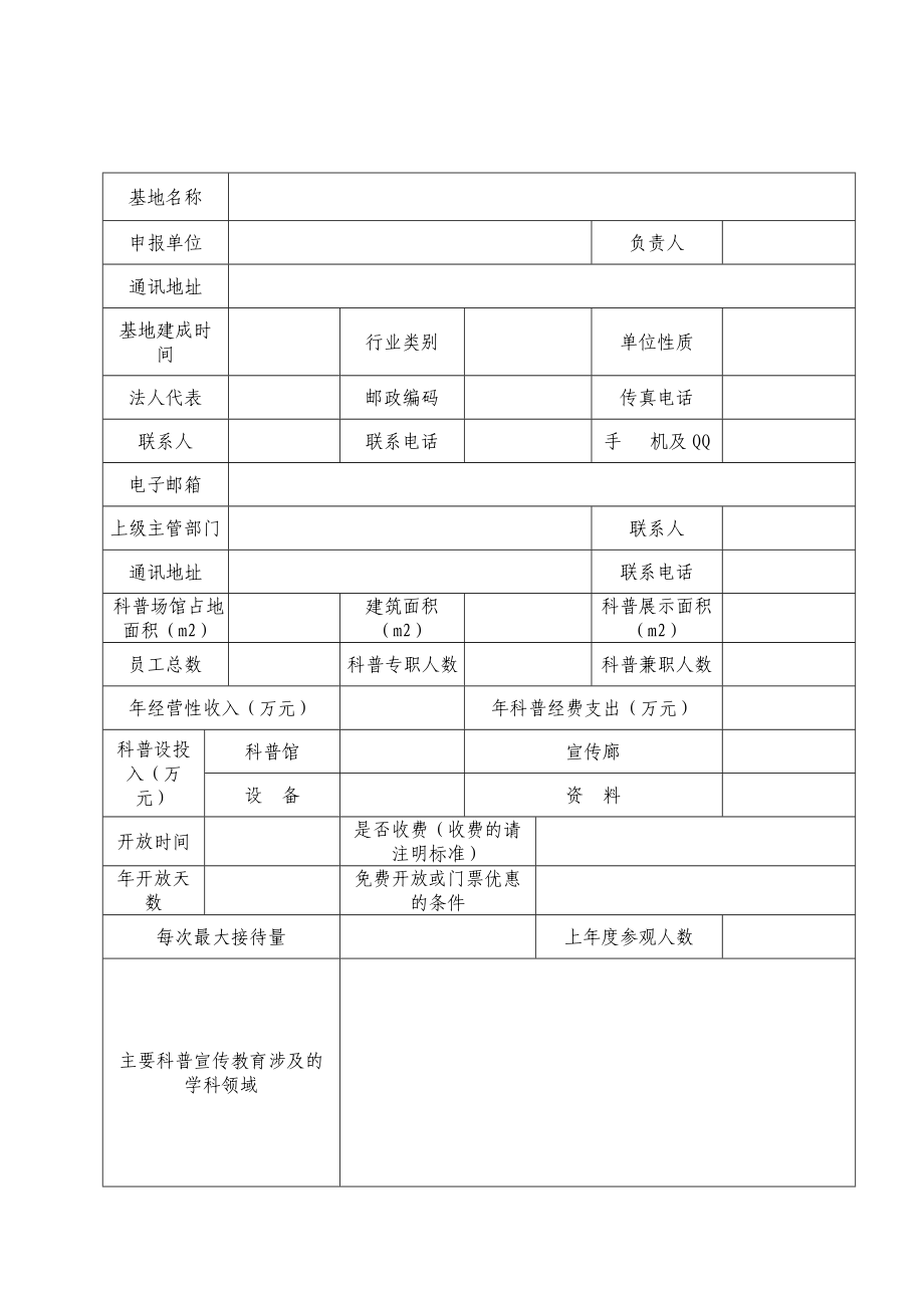 科学技术普及基地认定申报表.doc_第3页