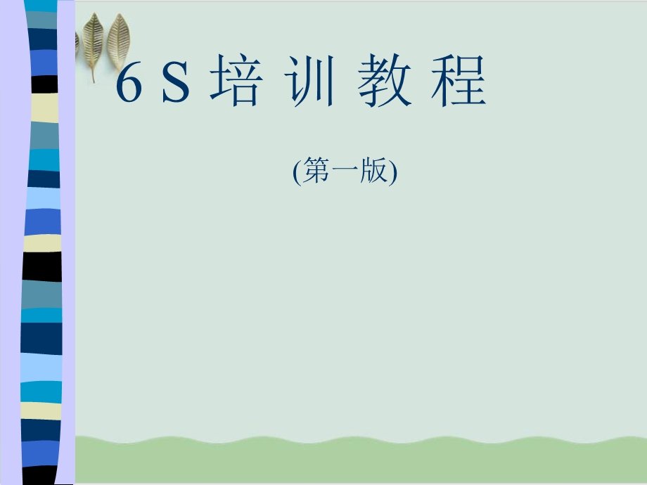 6S精华管理培训教材课件.ppt_第1页