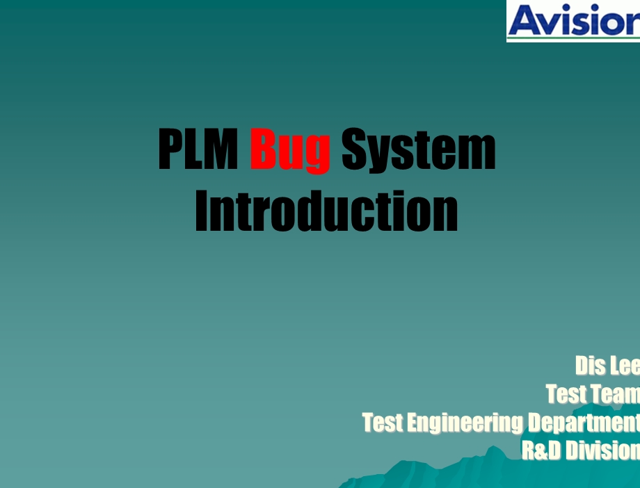 BUG建立&amp;观念介绍_modify字型课件.ppt_第1页