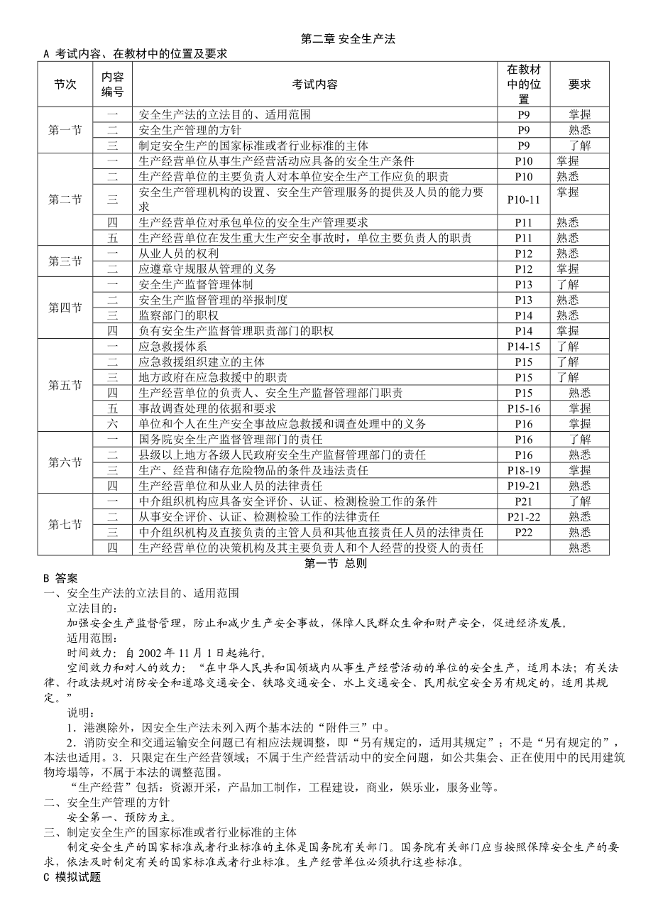 安全生产法及相关法律知识应试指南.doc_第2页