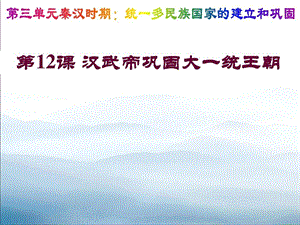 《汉武帝巩固大一统王朝》优秀课件.ppt