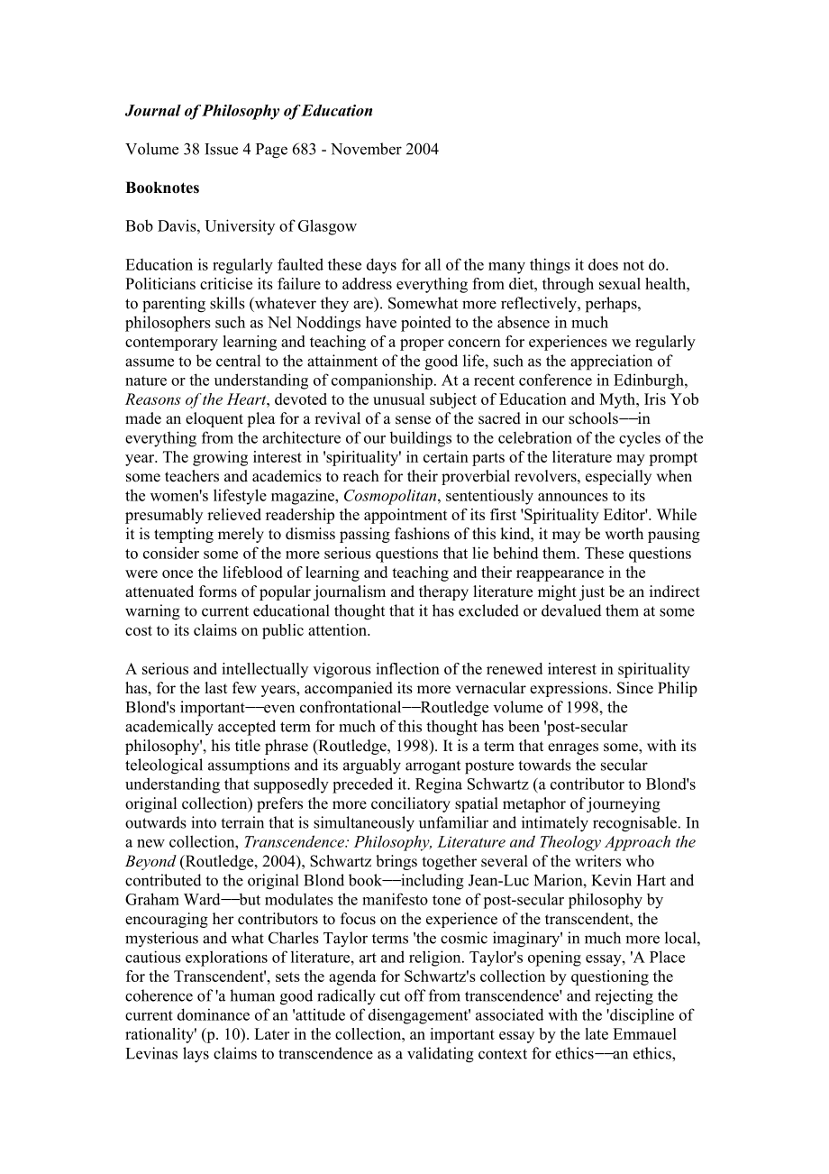 Journal of Philosophy of Education.doc_第1页